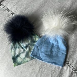 Baby Hat Bundle with Fur top